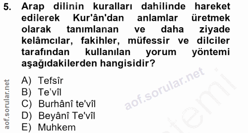 Soru 5