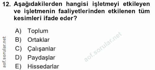 Soru 12