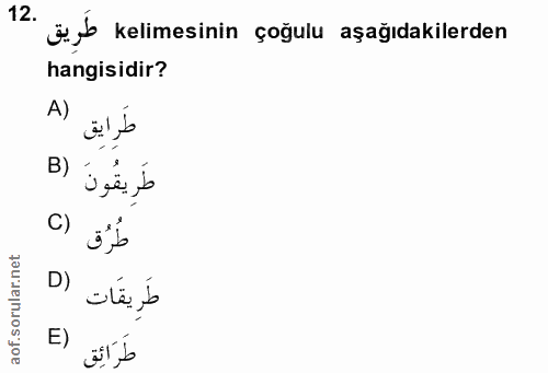 Soru 12