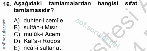 Soru 16