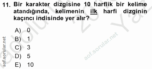 Soru 11