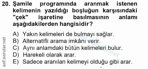 Soru 20