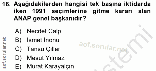 Soru 16