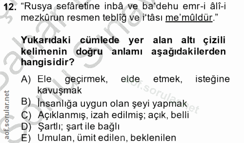 Soru 12