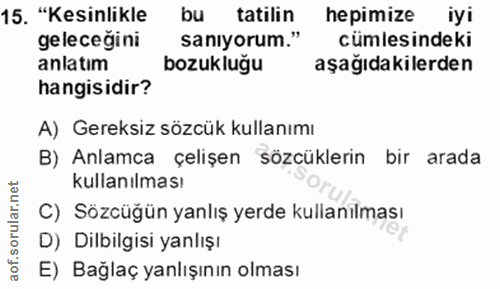 Soru 15