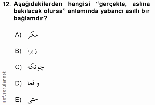 Soru 12