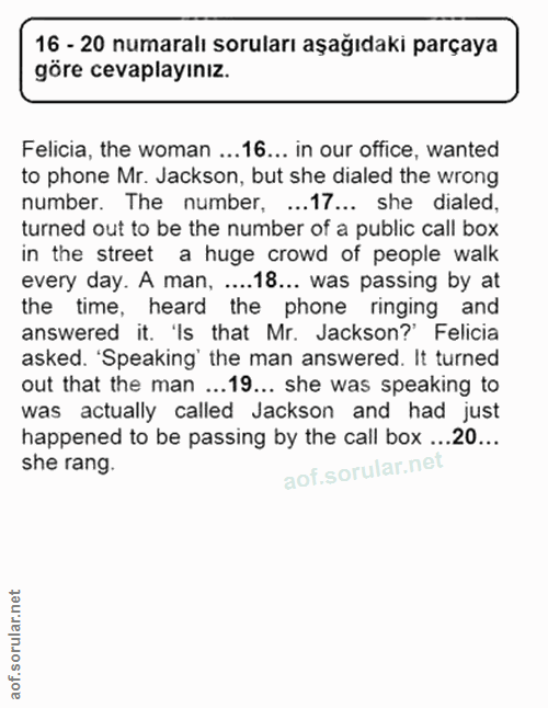 Soru 16