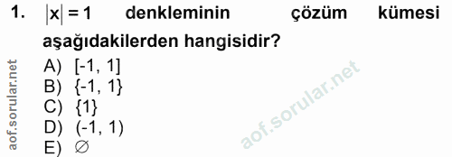 Soru 1
