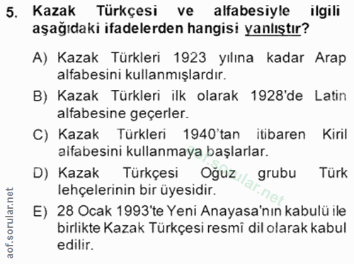 Soru 5