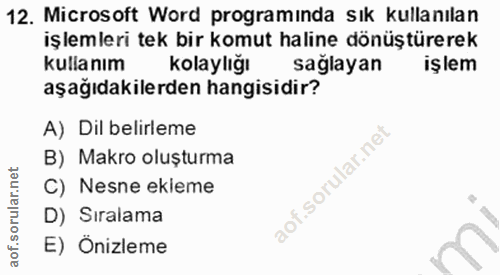 Soru 12