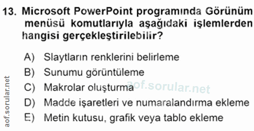Soru 13