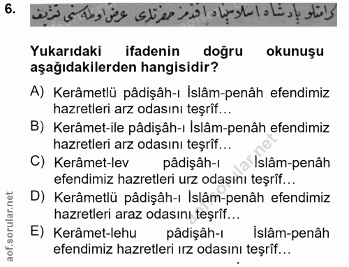 Soru 6