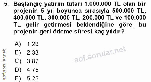 Soru 5