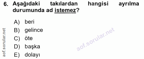 Soru 6