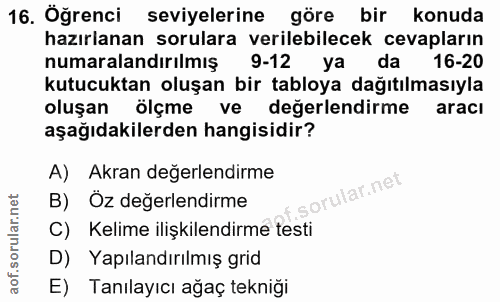 Soru 16