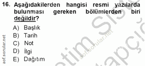 Soru 16