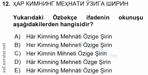 Soru 12