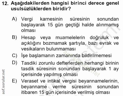 Soru 12