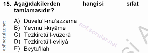 Soru 15