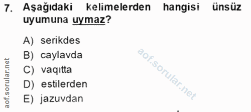 Soru 7