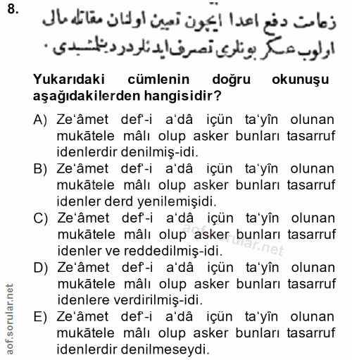 Soru 8