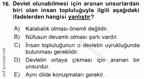 Soru 16