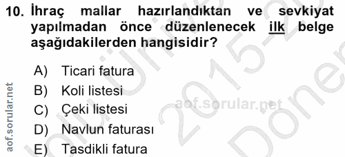Soru 10