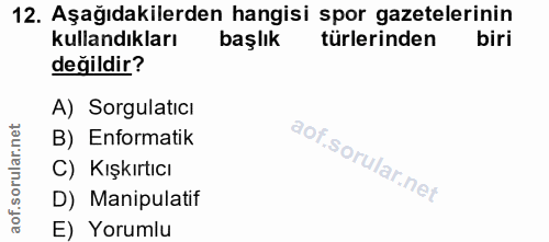 Soru 12