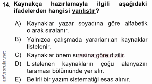 Soru 14