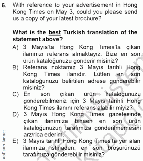 Soru 6