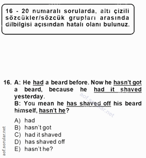 Soru 16