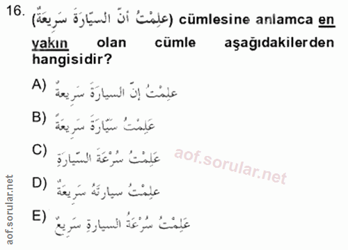 Soru 16