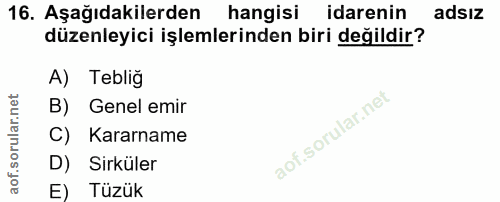 Soru 16