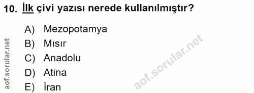 Soru 10