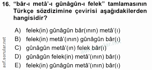 Soru 16
