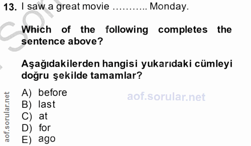 Soru 13