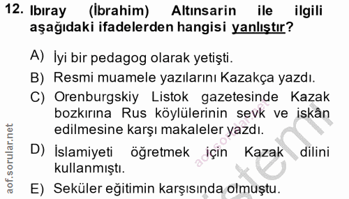 Soru 12