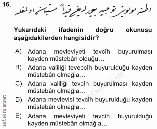 Soru 16