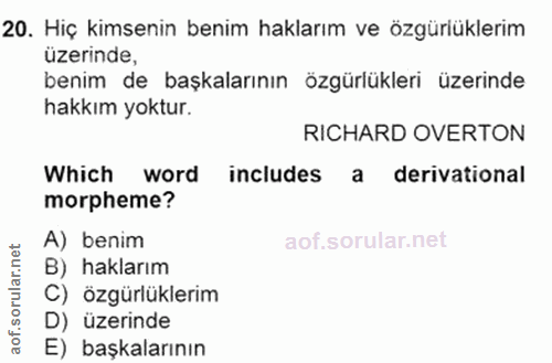 Soru 20