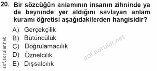 Soru 20