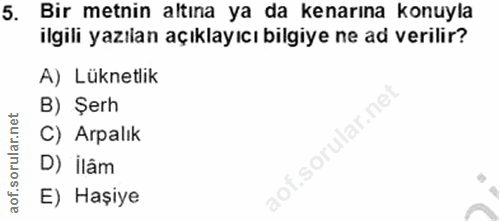 Soru 5