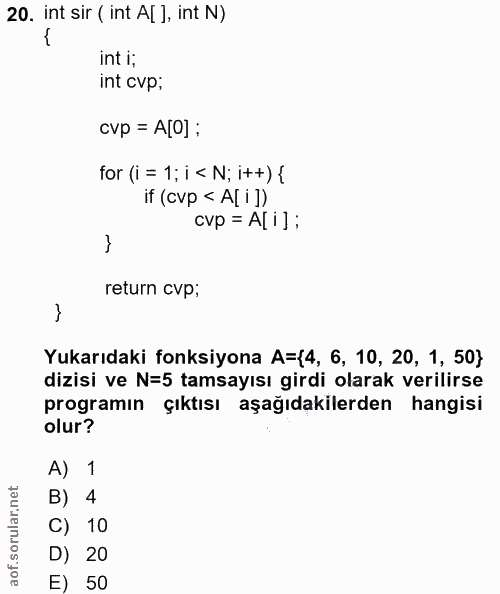 Soru 20