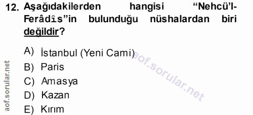 Soru 12