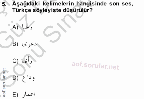 Soru 5
