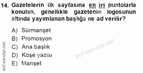 Soru 14