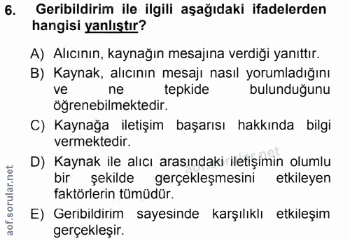 Soru 6
