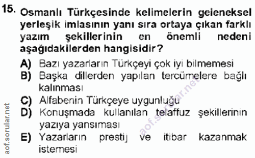 Soru 15