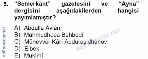 Soru 5