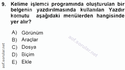 Soru 9