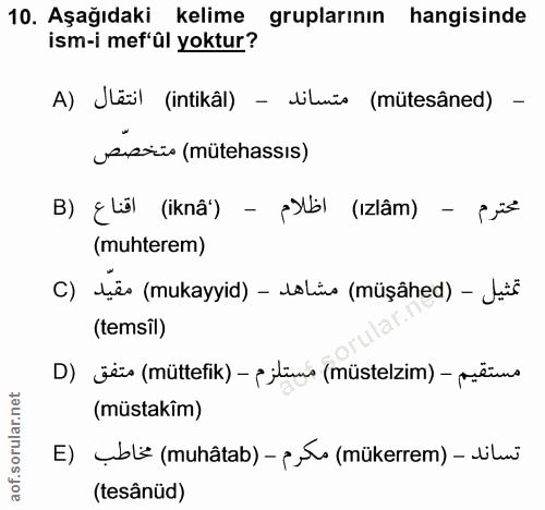 Soru 10